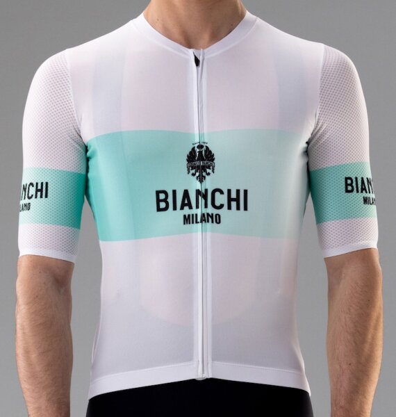 Bianchi Remastered Short Sleeve Jersey Weiß-M